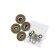 Mirror holder "Semosfer", d = 23 mm, chromium color, 4 pcs.