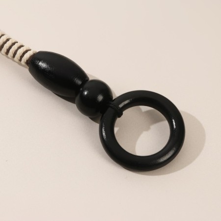Handles for a bag, 2 pcs, waxed cord, 46 ± 1 × 4.5 cm, black color-2