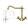 Kitchen mixer Ulgran U014, two -wound, bronze color
