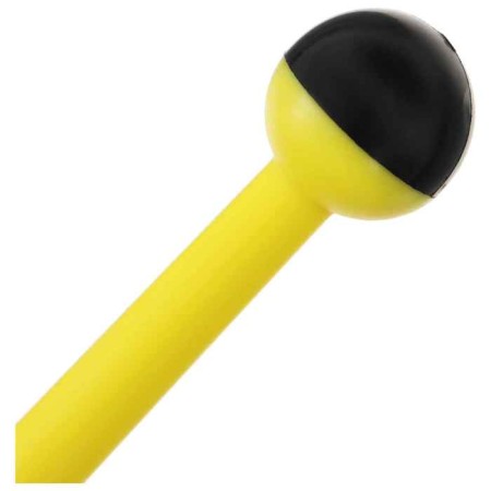 Bulas for rhythmic gymnastics inserted Grace Dance, 36 cm, yellow/black color-6