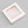 Self -charged box, white, 13 x 13 x 3 cm