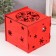 Casket-Cub "Snowflake" red 15.5x15x14 cm (set of 6 parts)
