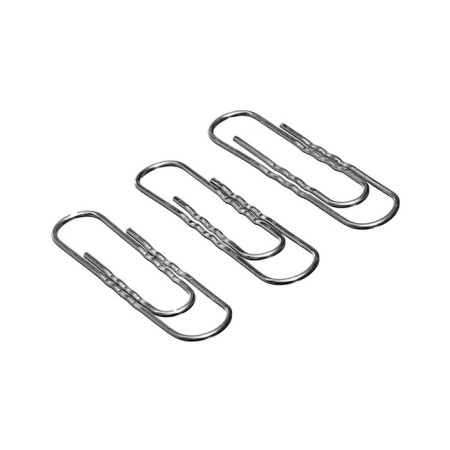 Office clips Globus, 50 pcs., 50 mm, galvanized, corrugated-5