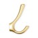 Furniture hook CAPPIO TKD029, two -rod, color mat gold
