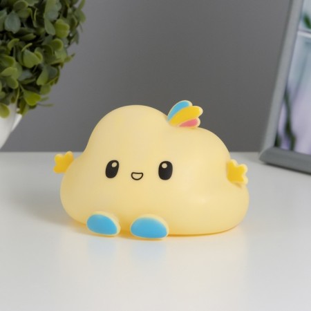Night "Cloud" LED from AG13 batteries yellow 12x10x8 cm