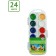 Watercolor 24 colors Gamma "Bee", honey, without brush, plastic, euro suspension 212035