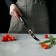 The cheese knife "Grime", blade 15 cm, black color