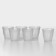 Set of glass matte glasses Picardie, 250 ml, 6 pcs