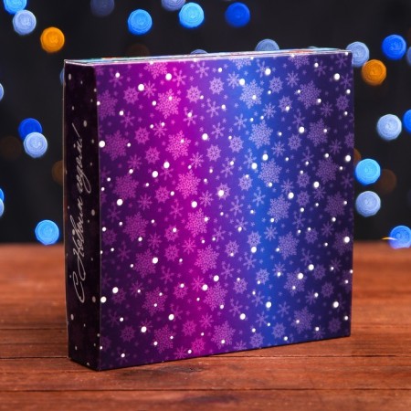 Packaging for sweets 16 pcs “Bright New Year”, 17.7 x 17.7 x 3.8 cm-3