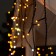 Garland "fringe" 3 × 0.6 m, IP44, UMS, dark thread, 160 LED, yellow glow, white flicker, 220 V