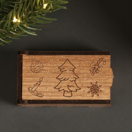New Year's box "Christmas tree" 7x4x2 cm-4