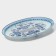 Glass Serving Oval Dilan "Sineva", 24.5 × 15 cm, blue color