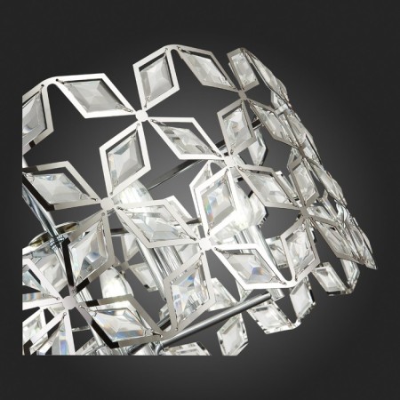 Suspension lamp ST LUCE. SL1104.103.05. CASTO. 5x60 watts, E14, 58x58x23 cm, chromium color-13