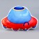Soft toy "flying saucer", 55 cm