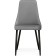 Chair on a metal frame Lord metal/velor, black/gray 45x50x95 cm