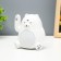 The nightlight "Mishka manki waves its paw" LED 6000K USB AKB white 11x9x11cm Risalux