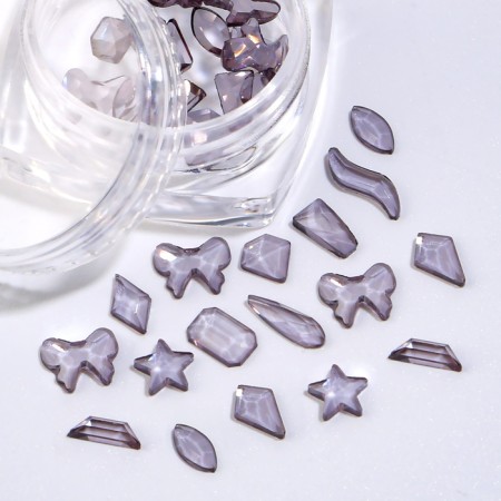 Decorative elements for decor, voluminous, translucent color/black
