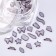 Decorative elements for decor, voluminous, translucent color/black