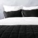 Software "Soft": a bedspread 160 x 220 cm, pillowcases 40 x 40 cm - 2 pcs, black