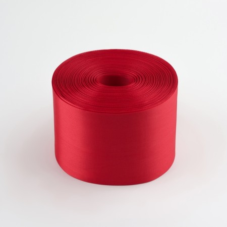 Satin tape, 100 mm × 100 ± 5 m, red color-1