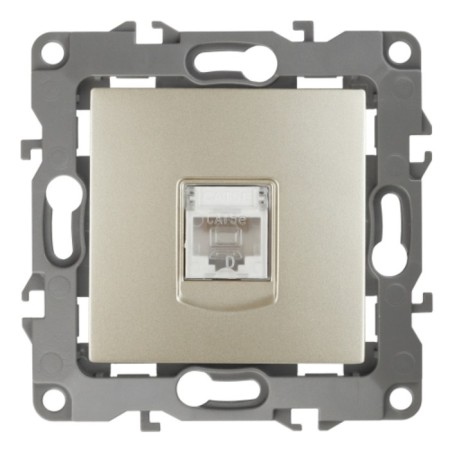 Information socket RJ45, IP20, ERA12, Champagne