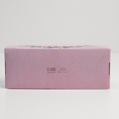 Confectionery packaging, cupcake box with a window, “berry”, 26 x 10 x 8 cm-5