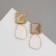 Earrings Assorted "Vakanda" Connection of figures, color gold