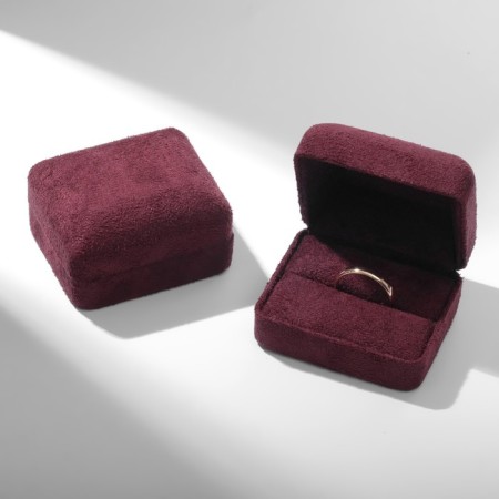 The case is velvet under the quado ring, 6.3 × 5, burgundy color-2