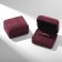 The case is velvet under the quado ring, 6.3 × 5, burgundy color