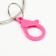 Toy - bird mirror with a bell and a hoop, 27 x 7 cm