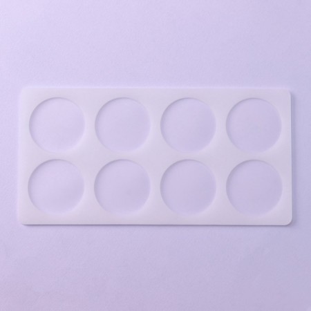 Chocolate form "Circle", silicone, 8 cells, 23.5 × 12 × 0.3 cm, the color is transparent-2