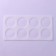 Chocolate form "Circle", silicone, 8 cells, 23.5 × 12 × 0.3 cm, the color is transparent