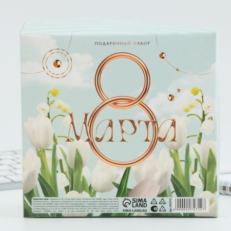 Gift set: A6 diary 80 sheets and a thermostatic 250 ml "since March 8"-6