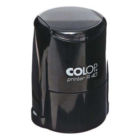 Equipment for round printing automatic Colop Printer R40, diameter 41.5 mm, with a lid, black body-7