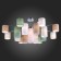 Ceiling EVOLUCE lamp. Sle300602-17. Essenza. 17x40 watts, E14, 107x107x46 cm, chromium color