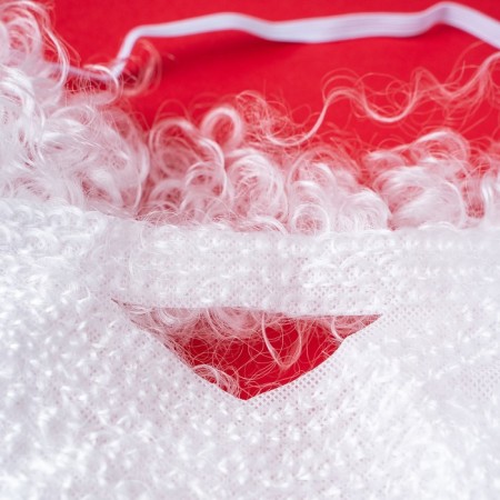 Carnival beard "Grandfather Frost" on an elastic band-2