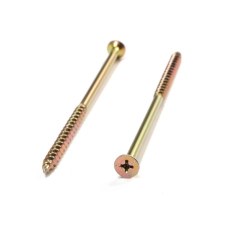 Wood self -tapping screw 4.8x89 mm, large thread, yellow zinc, in package 15 kg-2
