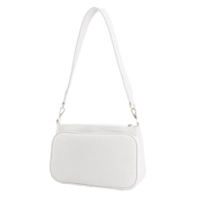 Female bag, artificial leather, white, 28x10x19 cm