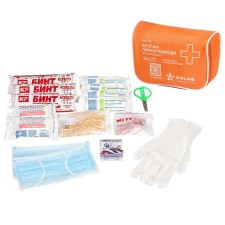 Car medicine cabinet in a textile case meets the requirements of the traffic police Airline AM-01