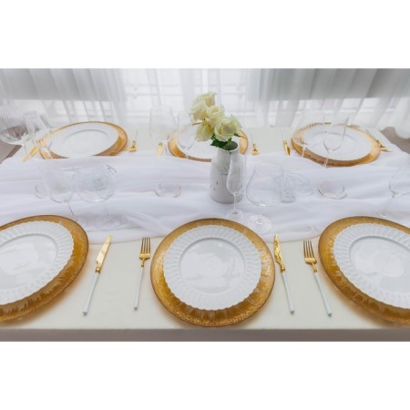 Porcelain Porcelain Dunch Vodlyana "Estet. Gerda ", d = 26 cm, white color-6