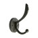 Furniture hook CAPPIO WING, two -rOM, graphite color, 4 pcs.