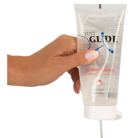 Water -based lubricant with the taste of strawberries Just Glide Strawberry, 200 ml-1