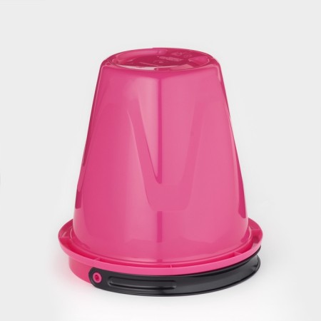 A bucket with a Light lid, 5 l, pink color-5