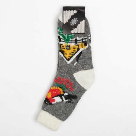 Women's socks, dark gray color, size 25-2