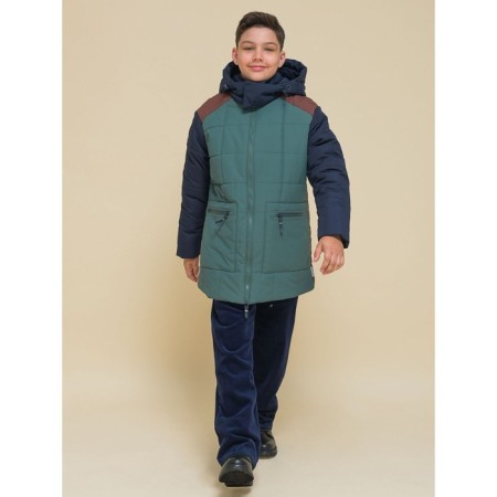 Jacket for boys, height 140 cm, green color-13