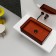ABBER KRISTALL AT2803OPAL sink, invoice, 600x400x150 mm, brown