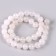 Beads made of natural stone "White quartz" set 36 pcs., Size 1 pc. - 10 mm
