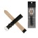 Solomon watch strap, 14 mm, genuine leather, L-18 cm, black