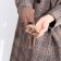 Gloves are female, dimensionless, without insulation, brown color