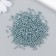 Glass beads 12/0 "gray-turquoise" metallic 450 g